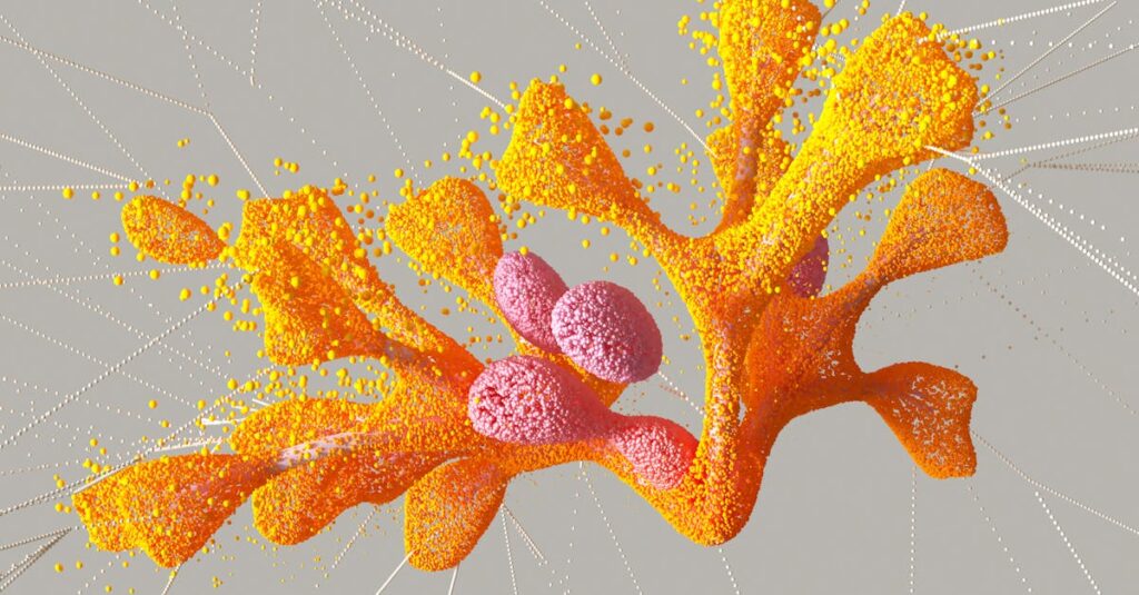 Representação conceitual do algoritmo do TikTok em funcionamento